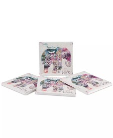 Elephant Coaster Set 4pk