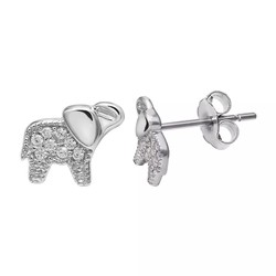 Primrose Beaded Elephant Earrings